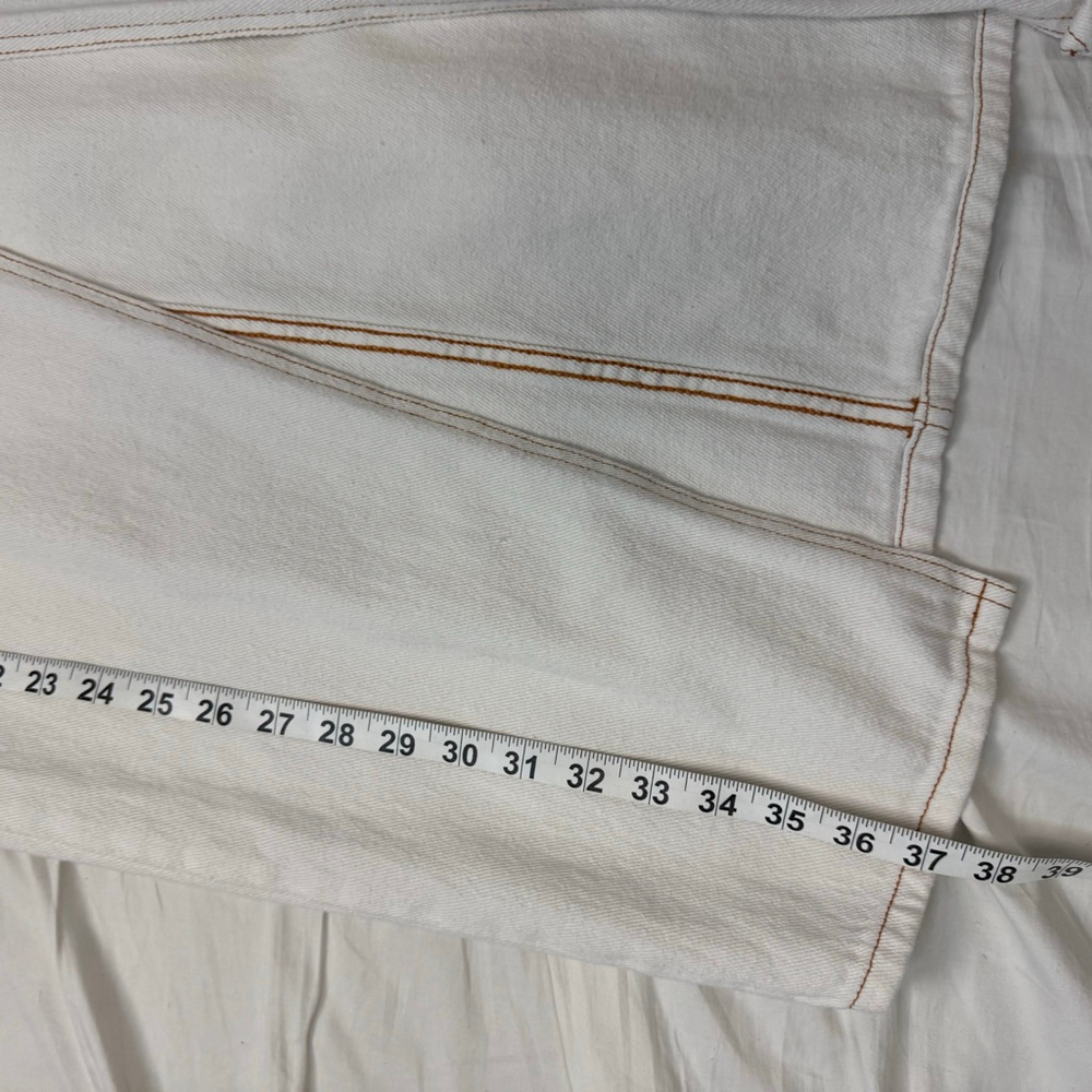 Lioness Barbie Split Cream White Denim Maxi Skirt Women's L - Picture 6 of 10